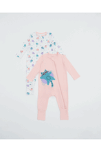 
                        
                          Load image into Gallery viewer, NotTooBig Bamboo Sleepsuits Kitten - 2 Pack
                        
                      