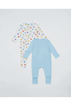 
                        
                          Load image into Gallery viewer, NotTooBig Bamboo Sleepsuits Monster - 2 Pack
                        
                      