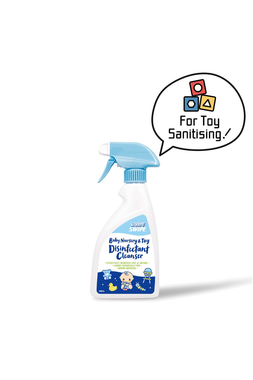 Baby Swipe Baby Nursery And Toy Disinfectant Cleanser 500ml