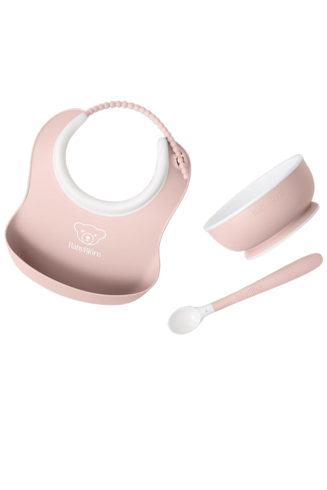 Babybjörn Baby Feeding Set, 3 Pcs - Powder Pink