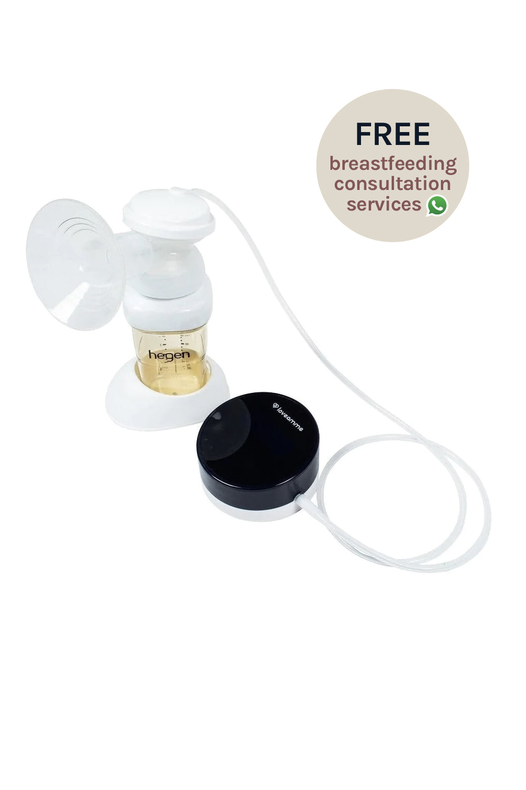 LoveAmme MadeToTravel Double Breast Pump Complete Set