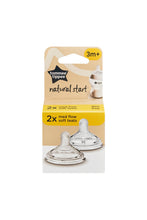 
                        
                          Load image into Gallery viewer, Tommee Tippee Natural Start Medium Flow Soft Teat2-Pk
                        
                      