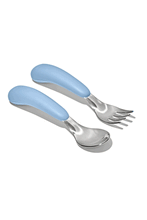 
                        
                          Load image into Gallery viewer, OXO Tot On-The-Go Fork And Spoon Set Dusk - Online Exclusive
                        
                      