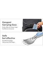 
                        
                          Load image into Gallery viewer, OXO Tot On-The-Go Fork And Spoon Set Dusk - Online Exclusive
                        
                      