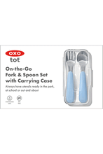 
                        
                          Load image into Gallery viewer, OXO Tot On-The-Go Fork And Spoon Set Dusk - Online Exclusive
                        
                      