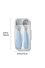 
                        
                          Load image into Gallery viewer, OXO Tot On-The-Go Fork And Spoon Set Dusk - Online Exclusive
                        
                      