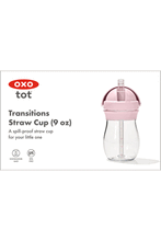 
                        
                          Load image into Gallery viewer, OXO Tot Transitions Straw Cup 260Ml Blossom - Online Exclusive
                        
                      
