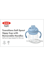 
                        
                          Load image into Gallery viewer, OXO Tot Soft Spout Sippy Cup With Removable Handles Dusk - Online Exclusive
                        
                      