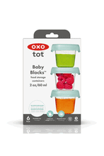 
                        
                          Load image into Gallery viewer, OXO Tot Baby Blocks Freezer Storage Containers 60ML Opal - Online Exclusive
                        
                      