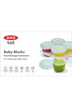 
                        
                          Load image into Gallery viewer, OXO Tot Baby Blocks Freezer Storage Containers 60ML Opal - Online Exclusive
                        
                      