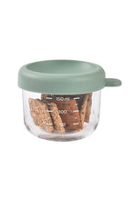 
                        
                          Load image into Gallery viewer, Beaba 150ml glass portion jar Sage Green
                        
                      