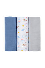 
                        
                          Load image into Gallery viewer, Beaba Set of 3 Cotton Muslins Wraps Paris
                        
                      