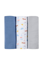 
                        
                          Load image into Gallery viewer, Beaba Set of 3 Cotton Muslins Wraps Paris
                        
                      