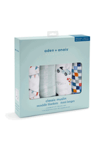 
                        
                          將圖片載入圖庫檢視器 Aden + Anais Essentials Cotton Muslin Swaddles Cars - 4 Pack
                        
                      