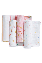 
                        
                          Load image into Gallery viewer, Aden + Anais Essentials Cotton Muslin Swaddles Ice Cream - 4 Pack
                        
                      