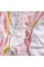 
                        
                          Load image into Gallery viewer, Aden + Anais Essentials Cotton Muslin Swaddles Ice Cream - 4 Pack
                        
                      