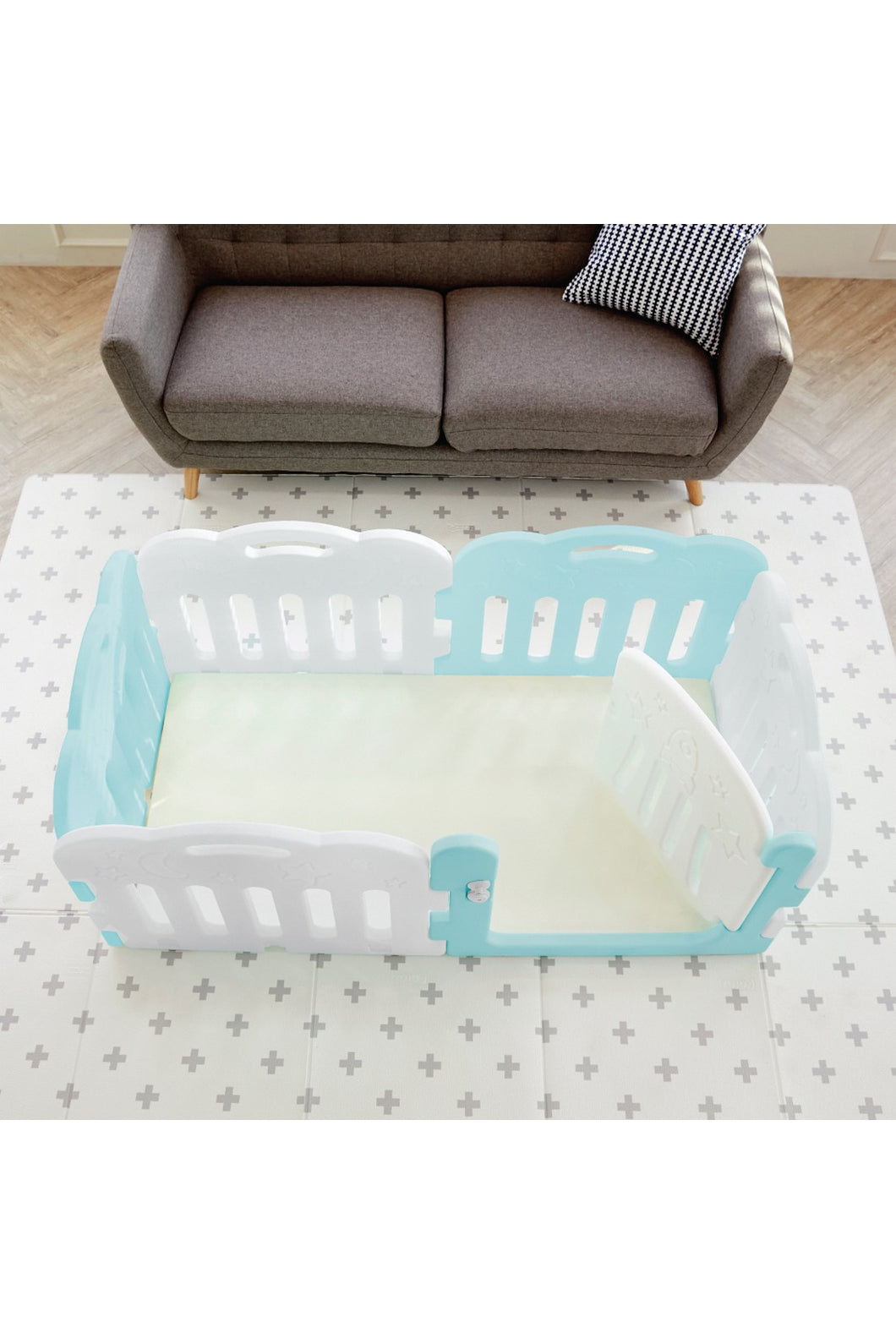 Caraz  5+1 Kibel Baby Room And Play Mat Set Mint - Online Exclusive