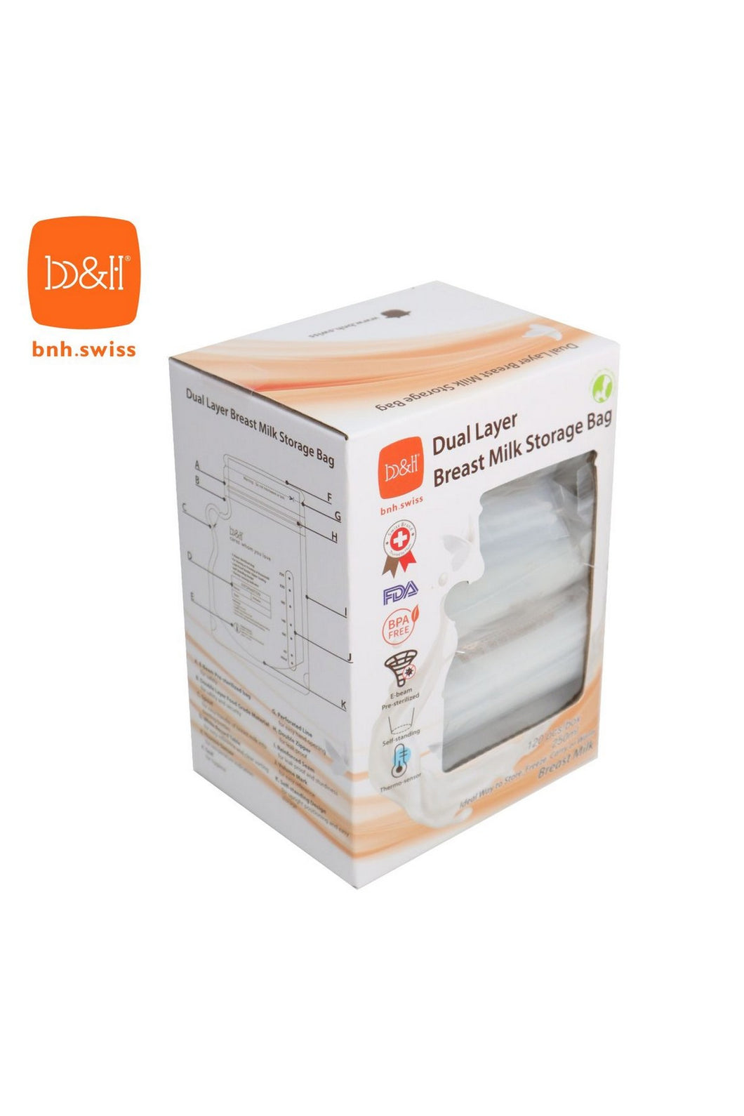 B&H 雙層感溫母乳儲奶袋