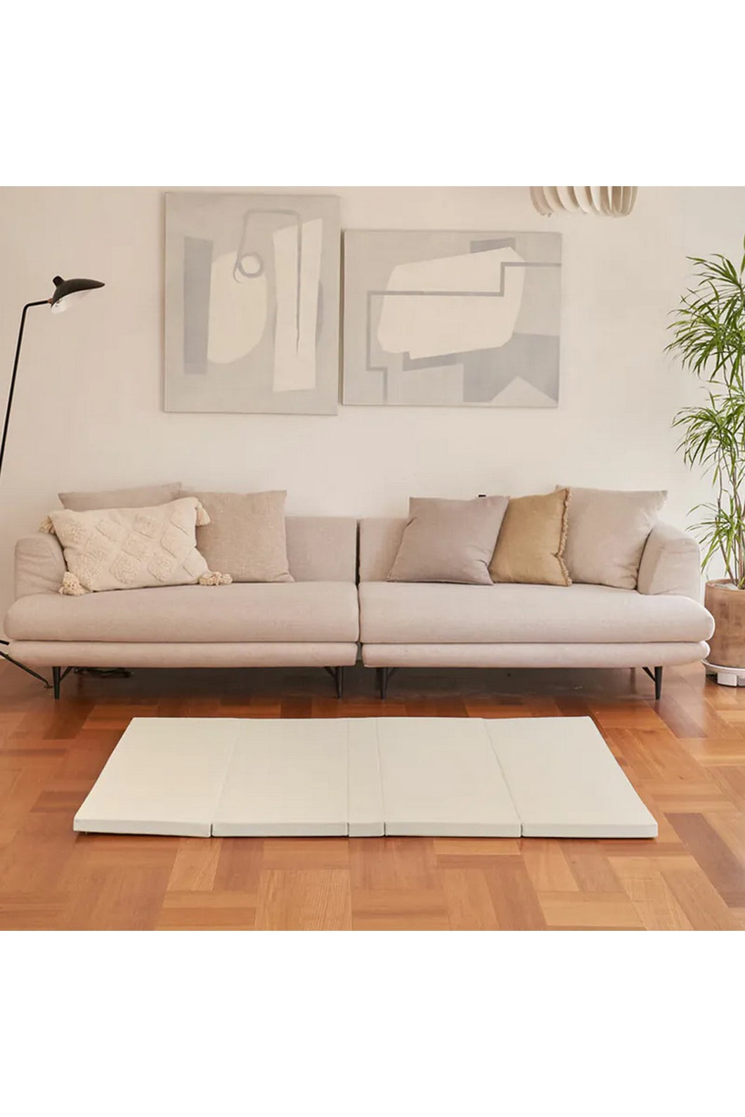 Caraz Zero Clean Q4 Foldable Mat Cream - Online Exclusive