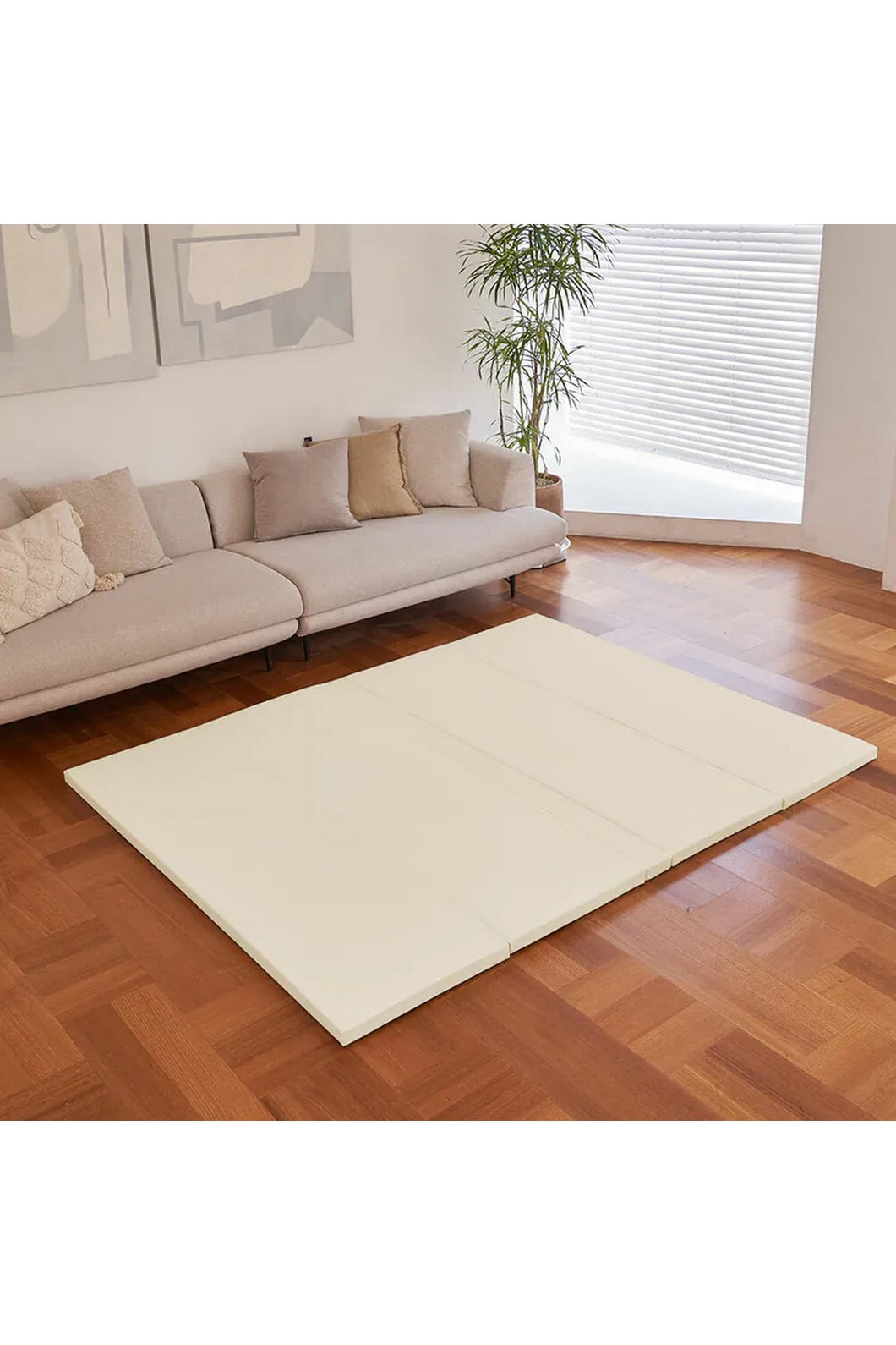 Caraz Zero Clean U4 Foldable Mat Cream - Online Exclusive