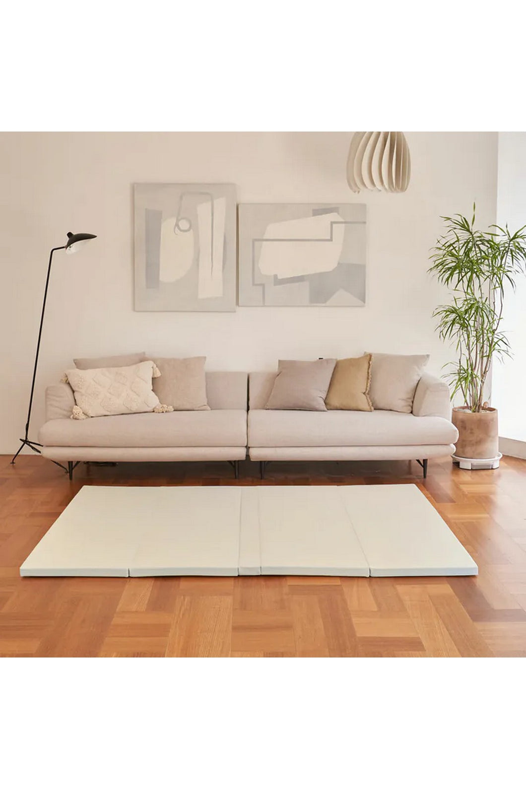 Caraz Zero Clean W4 Foldable Mat Cream - Online Exclusive