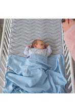 
                        
                          Load image into Gallery viewer, Clevamama Waffle Weave Cotton Baby Blanket 120X140 Blue
                        
                      