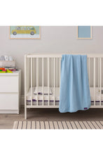 
                        
                          Load image into Gallery viewer, Clevamama Waffle Weave Cotton Baby Blanket 120X140 Blue
                        
                      