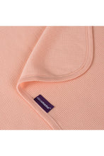 
                        
                          Load image into Gallery viewer, Clevamama Waffle Weave Cotton Baby Blanket 120X140 Coral
                        
                      