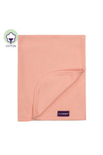 
                        
                          Load image into Gallery viewer, Clevamama Waffle Weave Cotton Baby Blanket 120X140 Coral
                        
                      