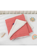 
                        
                          Load image into Gallery viewer, Clevamama Luxe Sherpa Baby Blanket Pink
                        
                      