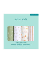 
                        
                          Load image into Gallery viewer, Aden + Anais Essential Swaddles Sage Woodland 4 Pack
                        
                      