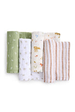 
                        
                          Load image into Gallery viewer, Aden + Anais Essential Swaddles Sage Woodland 4 Pack
                        
                      