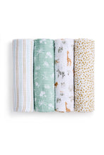 
                        
                          Load image into Gallery viewer, Aden + Anais Essential Swaddles Giraffe Safari 4 Pack
                        
                      
