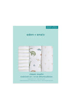 
                        
                          將圖片載入圖庫檢視器 Aden + Anais 經典純棉嬰兒洗面巾 - 恐龍叢林 3 件裝
                        
                      