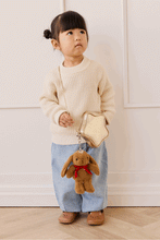 
                        
                          Load image into Gallery viewer, Snuggle Bunnies Penelope Keyring - Toffee hook with golen star front view
                        
                      