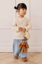 
                        
                          Load image into Gallery viewer, Snuggle Bunnies Penelope Keyring  in color Toffee  a little keyriing wtih lovely bunny
                        
                      