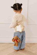 
                        
                          Load image into Gallery viewer, Snuggle Bunnies Penelope Keyring  in color Toffee  a back side
                        
                      