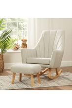
                        
                          Load image into Gallery viewer, Tutti Bambini Jonah Rocking Chair &amp; Foot Stool Set - Pebble
                        
                      