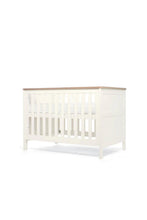 
                        
                          Load image into Gallery viewer, Mamas_Papas_Wedmore_Cot_-_White_-_45 degree half lift up
                        
                      