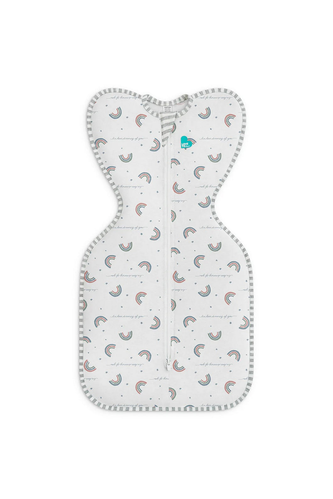 Love To Dream  Swaddle Up Rainbow Wh M 1T