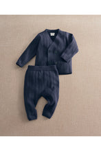 
                        
                          Load image into Gallery viewer, Mamas &amp; Papas Cable Knit Wrap Cardigan &amp; Trouser Set
                        
                      