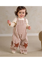
                        
                          Load image into Gallery viewer, Mamas &amp; Papas Stripe Dungaree Set - 2 Piece
                        
                      