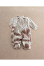 
                        
                          Load image into Gallery viewer, Mamas &amp; Papas Stripe Dungaree Set - 2 Piece
                        
                      