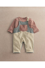 
                        
                          Load image into Gallery viewer, Mamas &amp; Papas Colour Block Dungaree Outfit Set
                        
                      
