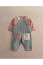 
                        
                          Load image into Gallery viewer, Mamas &amp; Papas Colour Block Dungaree Outfit Set
                        
                      