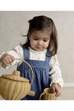 
                        
                          Load image into Gallery viewer, Mamas &amp; Papas Denim Pinny Dress &amp; Heart Bodysuit Set
                        
                      