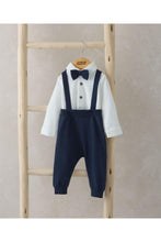
                        
                          Load image into Gallery viewer, Mamas &amp; Papas Bow Tie, Braces, Bodysuit and Trousers Outfit Set
                        
                      
