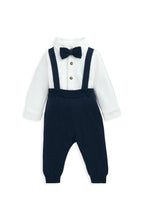 
                        
                          Load image into Gallery viewer, Mamas &amp; Papas Bow Tie, Braces, Bodysuit and Trousers Outfit Set
                        
                      