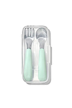 
                        
                          Load image into Gallery viewer, OXO Tot On-The-Go Fork And Spoon Set Opal - Online Exclusive
                        
                      
