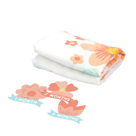 Pearhead Watch Me Grow Photo Blanket Floral - Online Exclusive